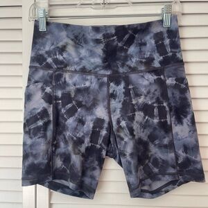Athleta Tie-Dye Salutation Stash Shorts